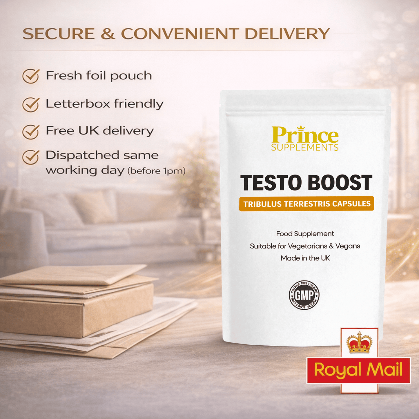 Tribulus Terrestris 10:1 Extract Capsules – High Strength Vegan Herbal Supplement – UK Made