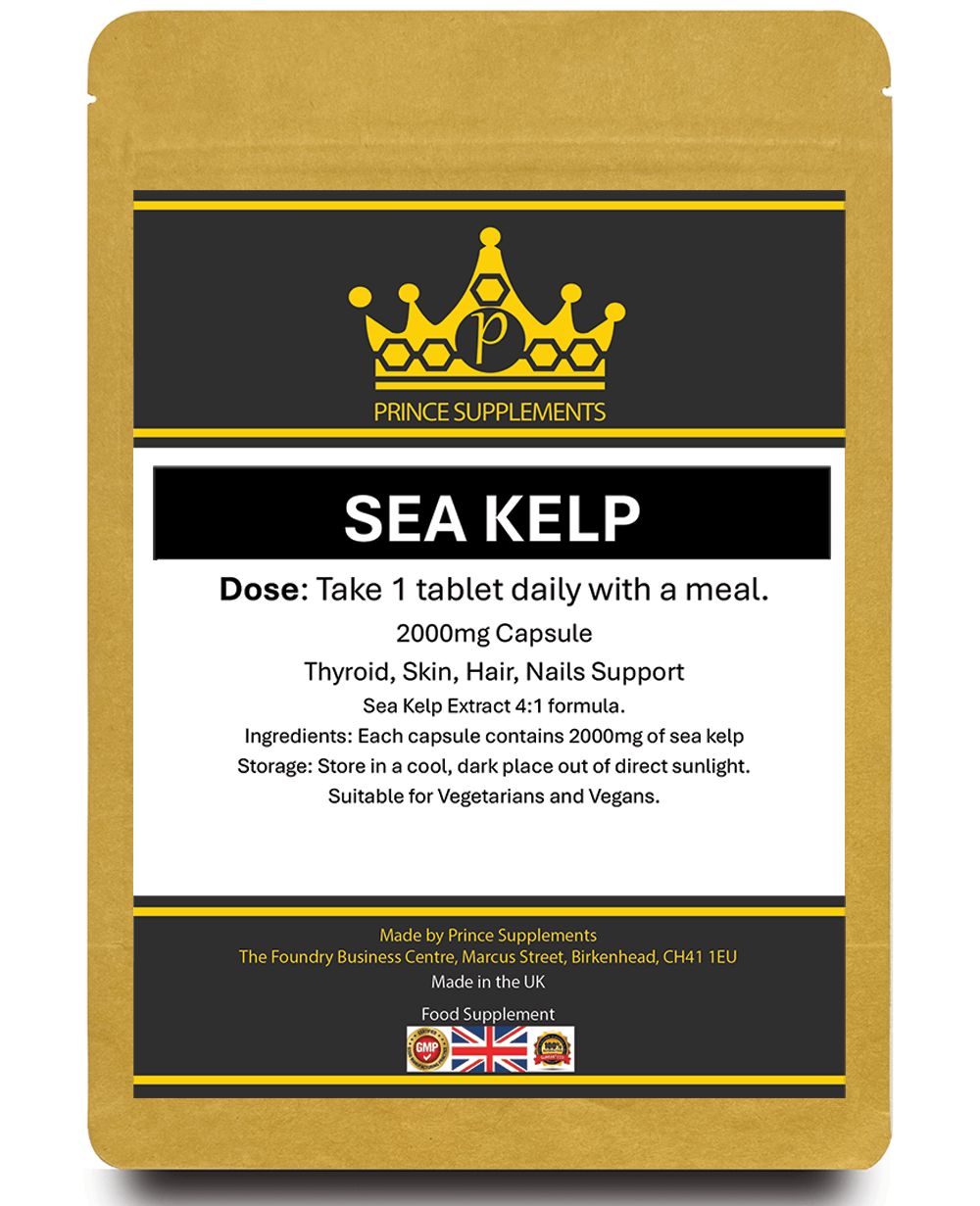 Sea Kelp Extract 2000mg – Natural Iodine Support – Hair, Skin & Wellness