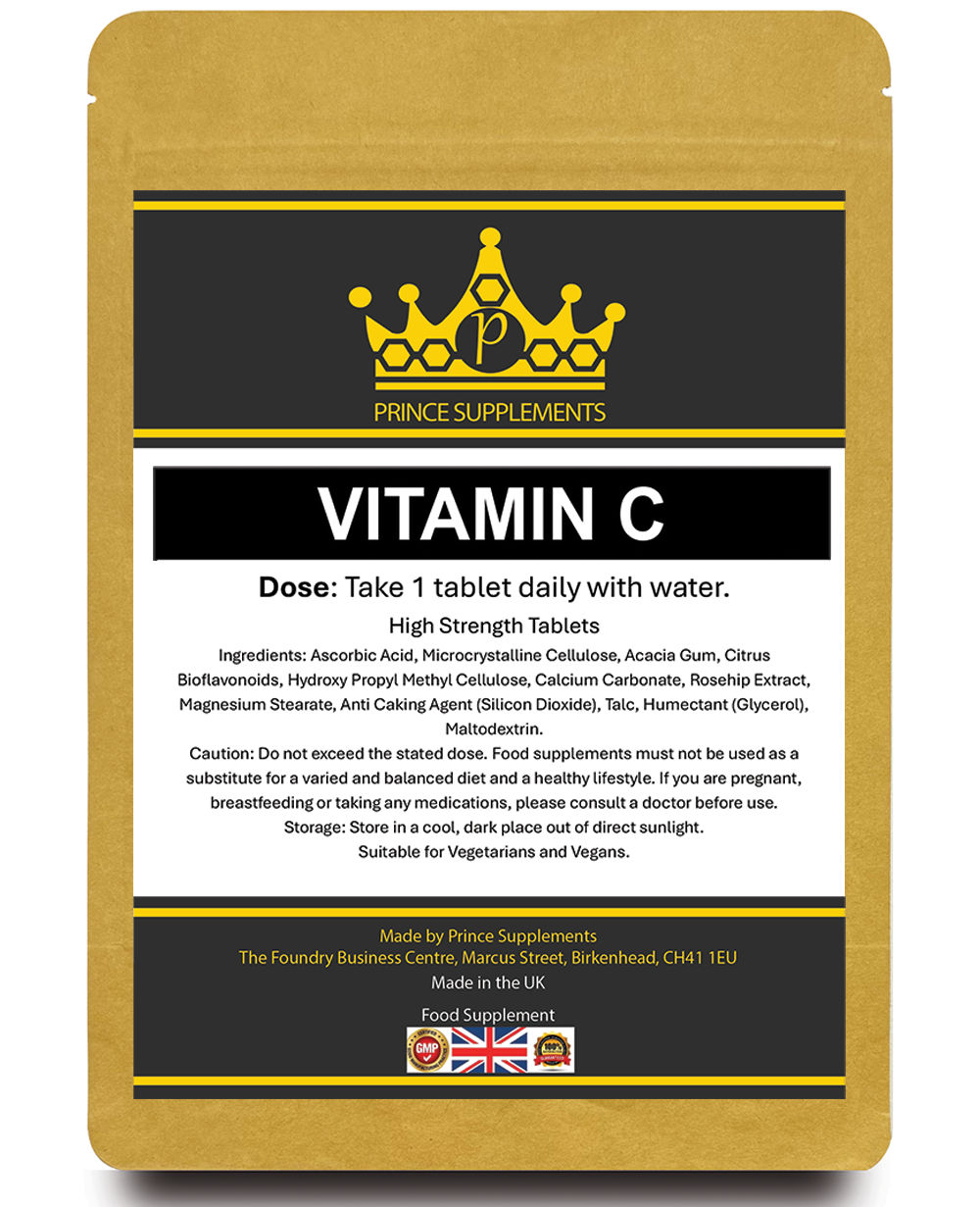 Vitamin C 500mg with Rosehip & Bioflavonoids – High Strength Immune Support Tablets