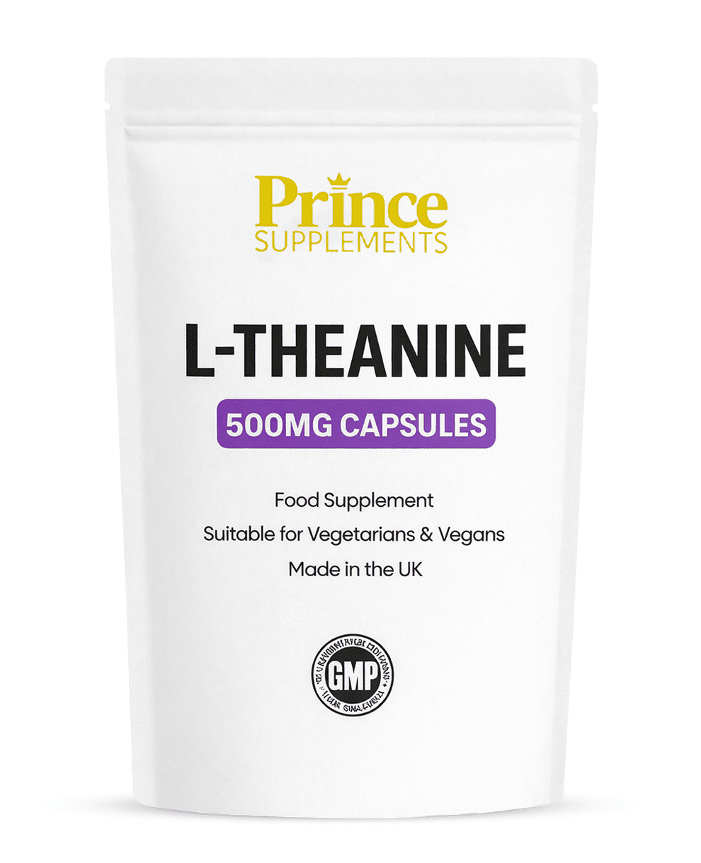 L-Theanine 500mg Capsules for Relaxation, Stress Relief & Focus