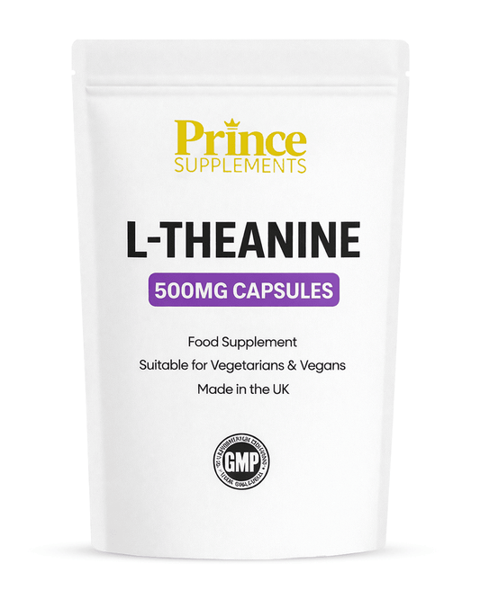L-Theanine 500mg Capsules for Relaxation, Stress Relief & Focus