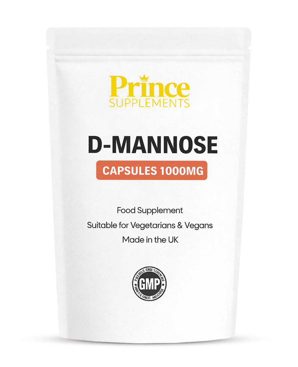 D Mannose Capsules 1000mg 120 Vegan High Strength UK Made