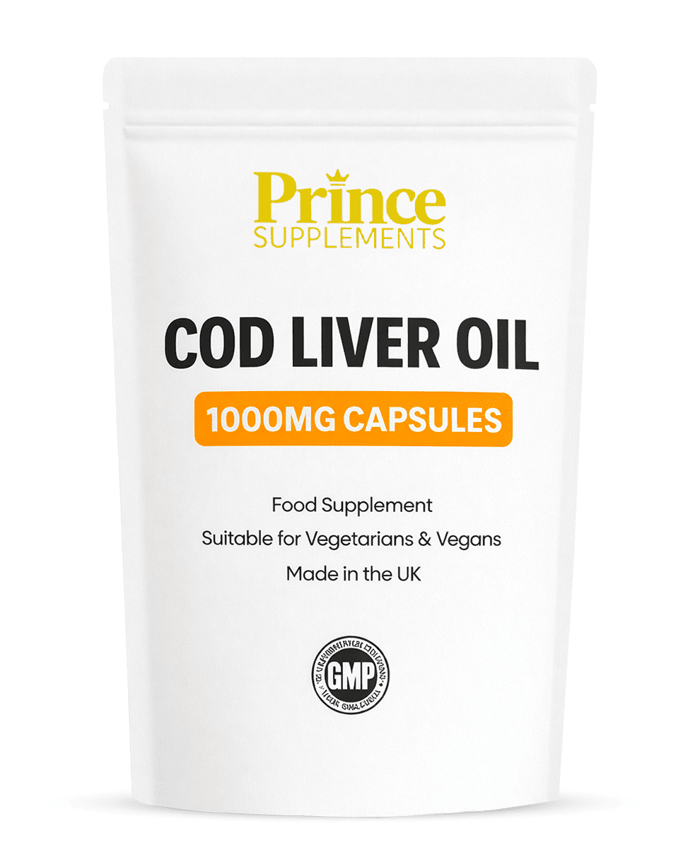 Cod Liver Oil Capsules 1000mg – Omega 3 for Heart & Joint Support