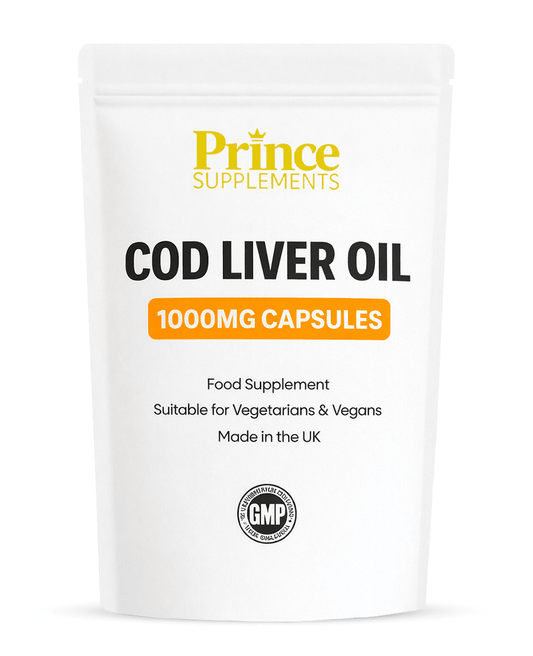Cod Liver Oil Capsules 1000mg – Omega 3 for Heart & Joint Support