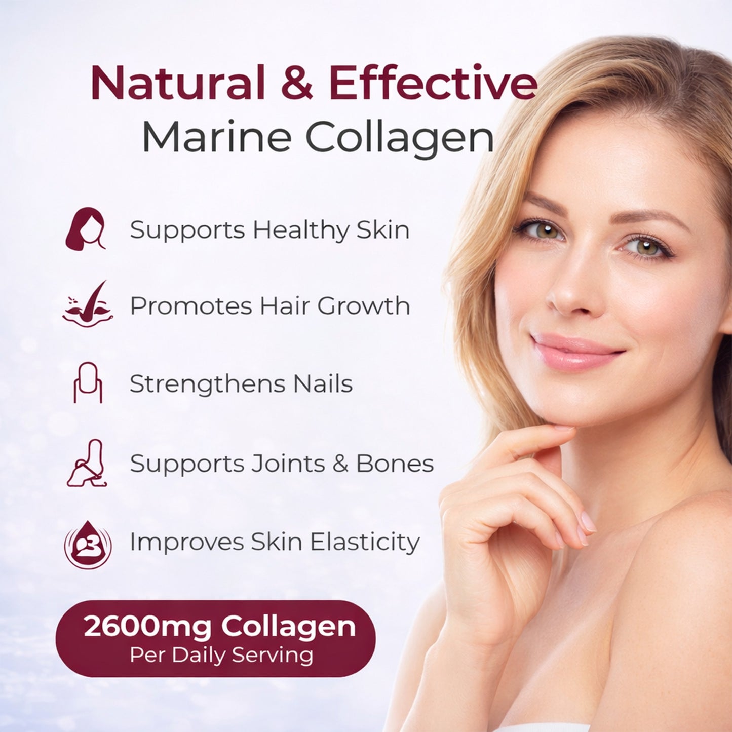 Marine Collagen 2600mg with Biotin & Vitamin C – UK Made
