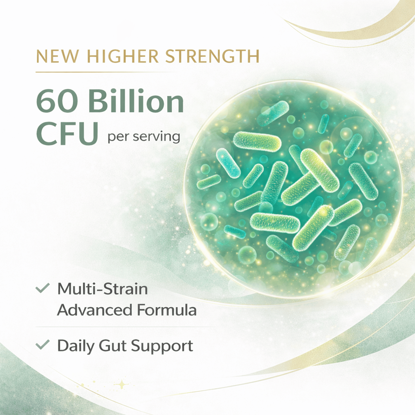 Probiotics Complex for Gut Health 60 Billion CFU Vegan Capsules Buy 3 Get 1 Free