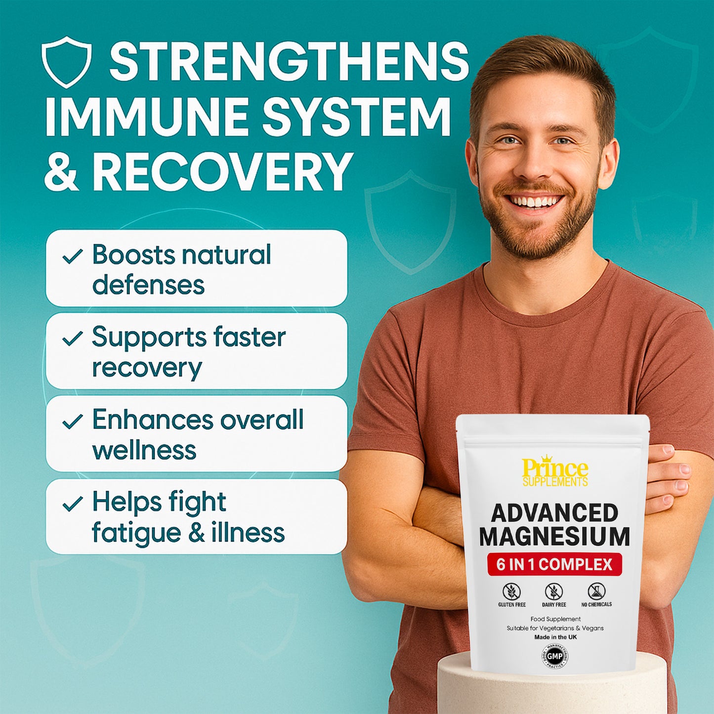 Advanced Magnesium Complex 6 in 1 – 1500mg Capsules with Zinc | Muscle, Sleep & Stress Support