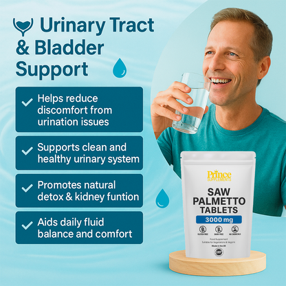 Saw Palmetto Tablets 3000Mg PROSTATE URINARY TRACK HAIR LOSS