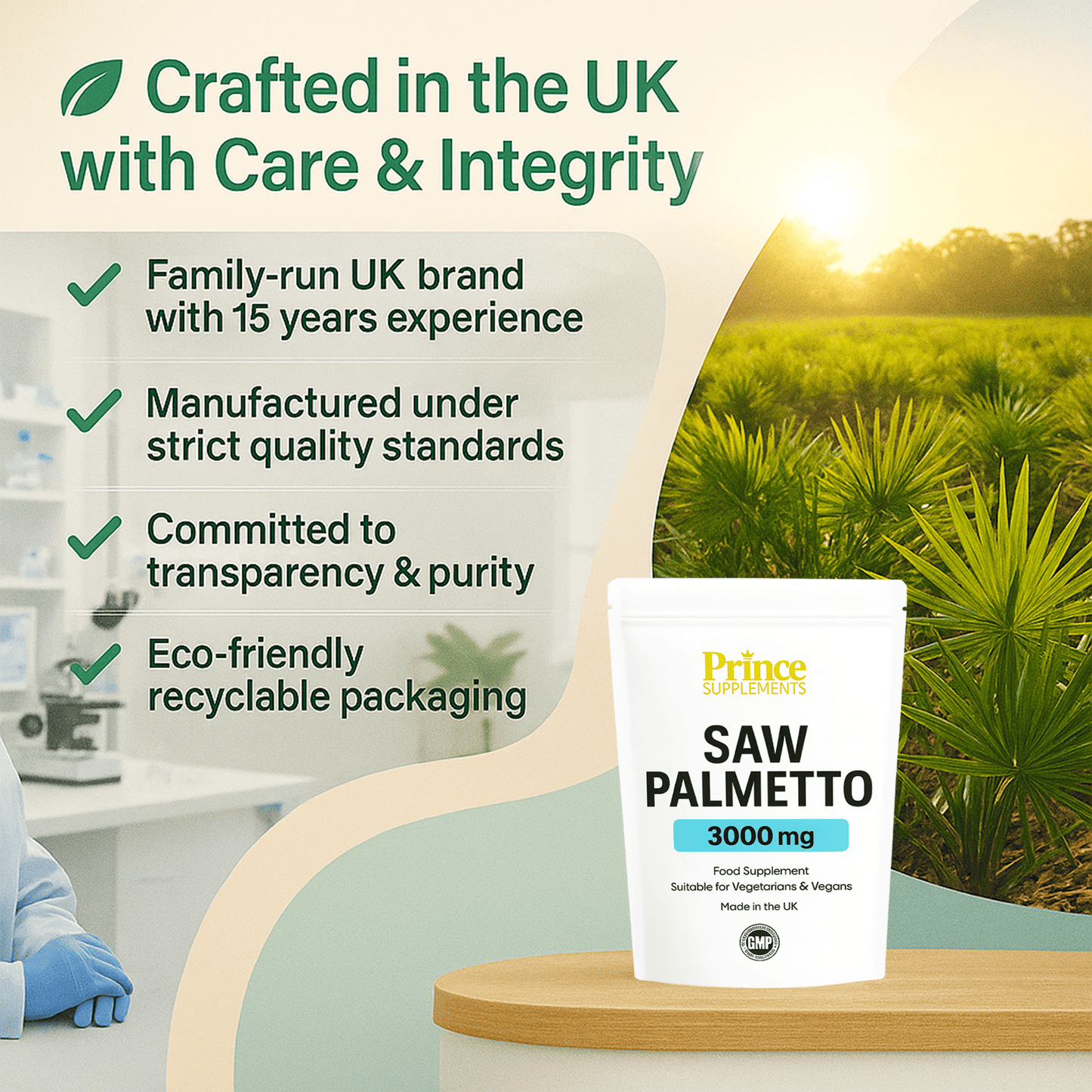 Saw Palmetto Tablets 3000Mg PROSTATE URINARY TRACK HAIR LOSS