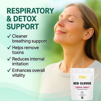 Red Clover 1000mg Tablets Menopause Hot Flushes Low Energy