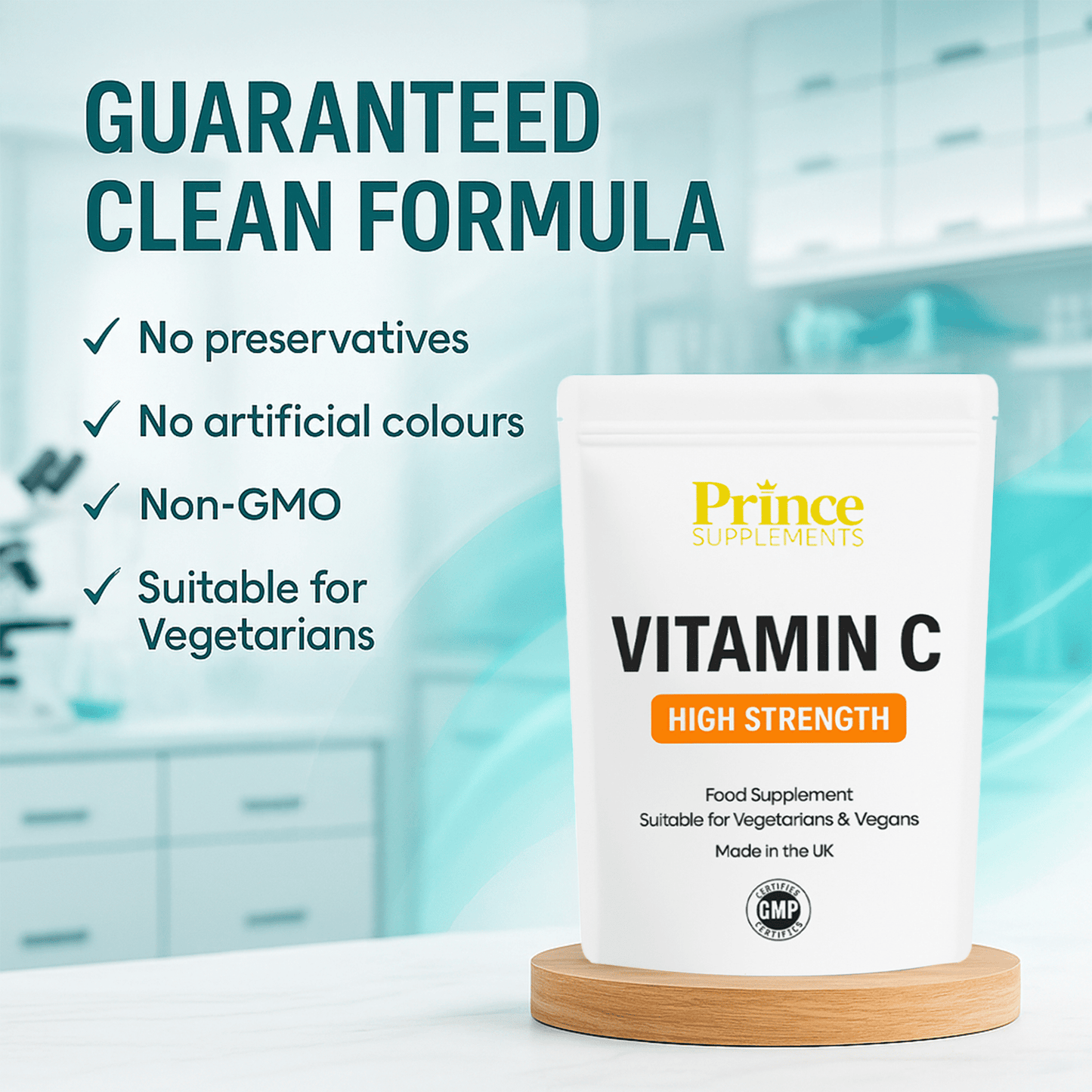 Vitamin C High Strength tablets - with Rosehip & Ascorbic Acid - Immune Support