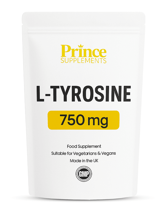 L-Tyrosine 750mg capsules/Tablets Stress Low Mood Healthy Mind