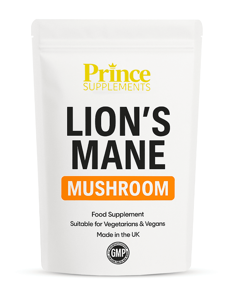 LIONS MANE SUPPLEMENT 4000MG WITH BLACK PEPPER + B1 VEGAN TABLETS