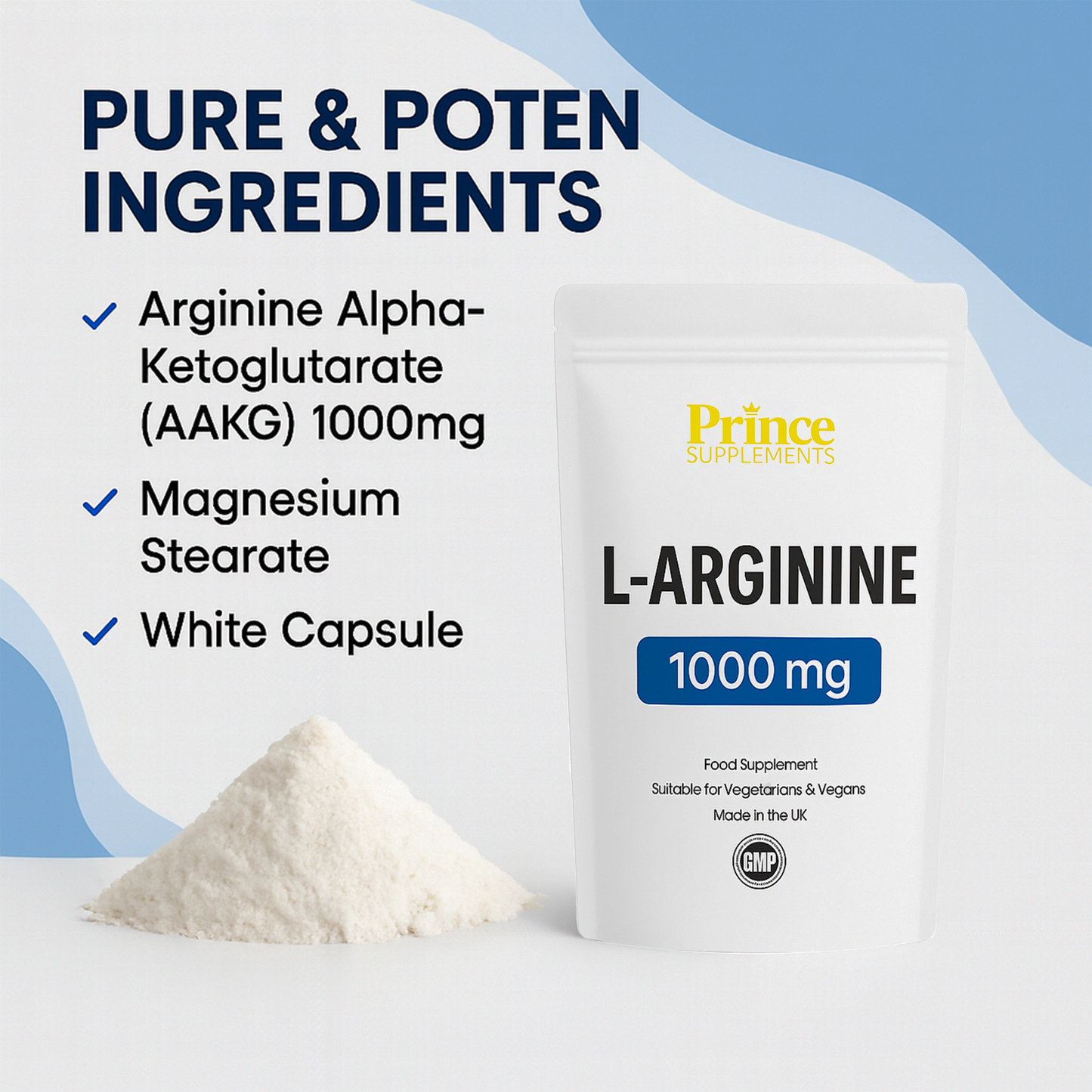 L-ARGININE 1000MG MUSCLE GROWTH NITRIC OXIDE
