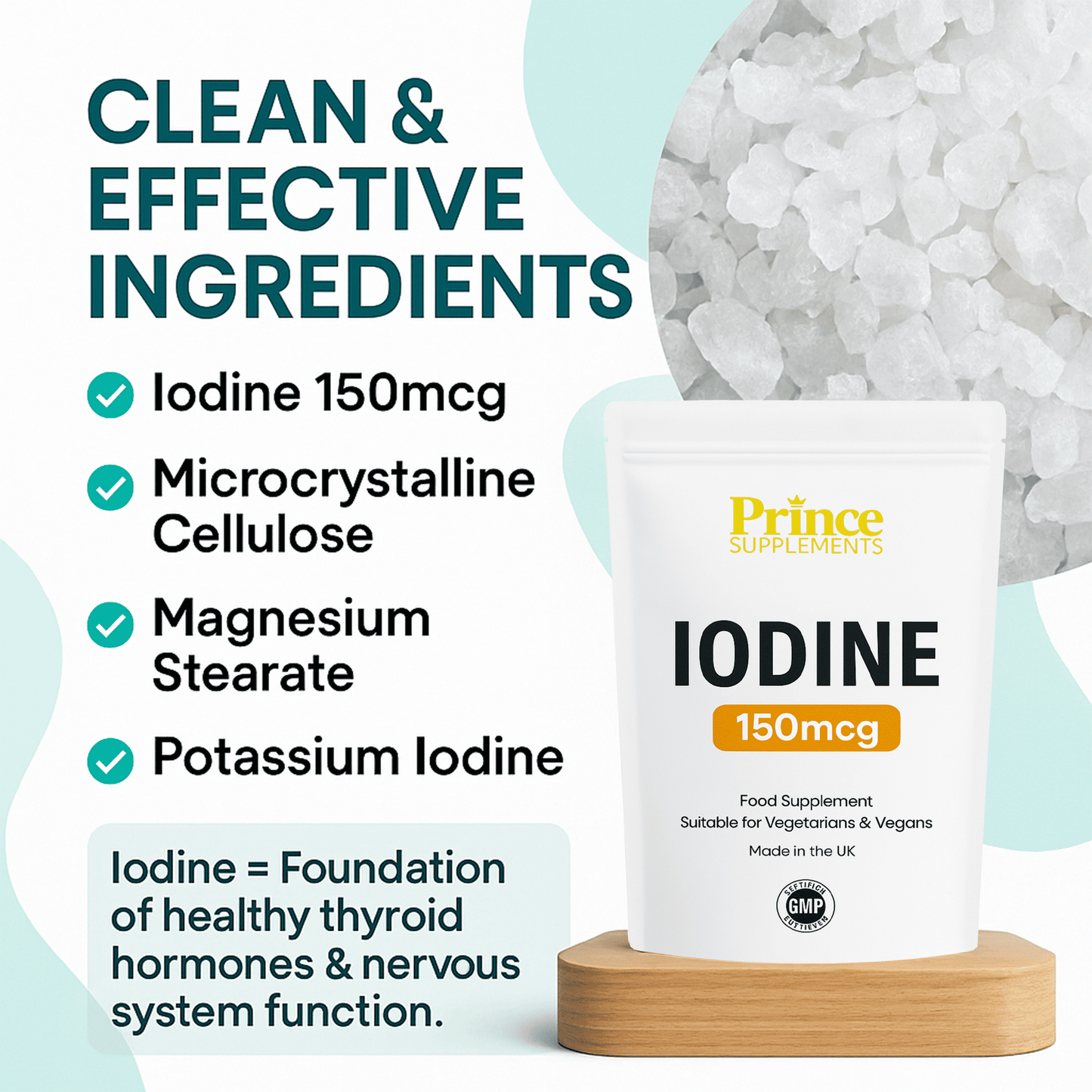 Iodine 150mcg Tablets: Thyroid Health Slimming Pills
