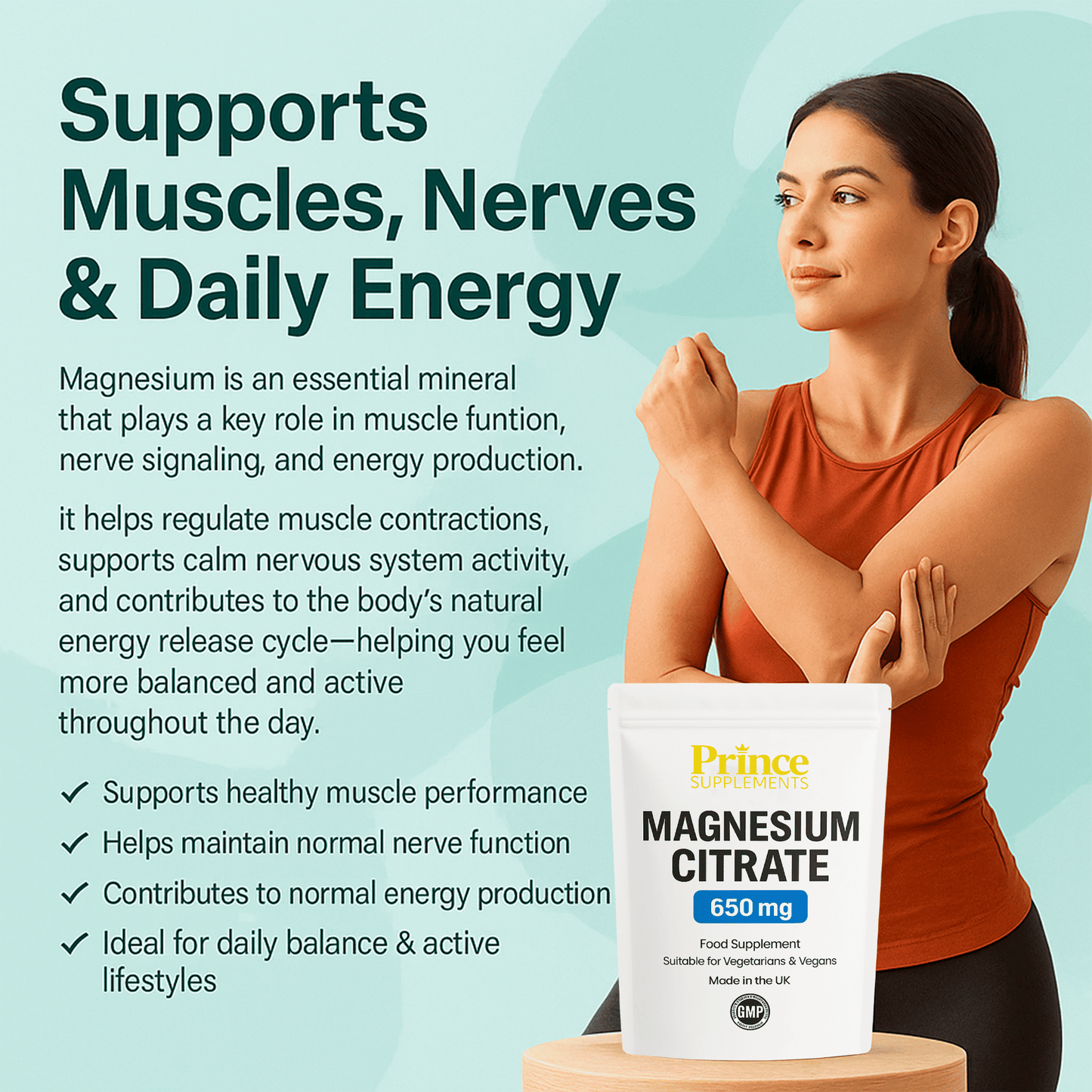 MAGNESIUM CITRATE CAPSULES 650 MG SUPER STRONG FATIGUE, BONE HEALTH, MUSCLE