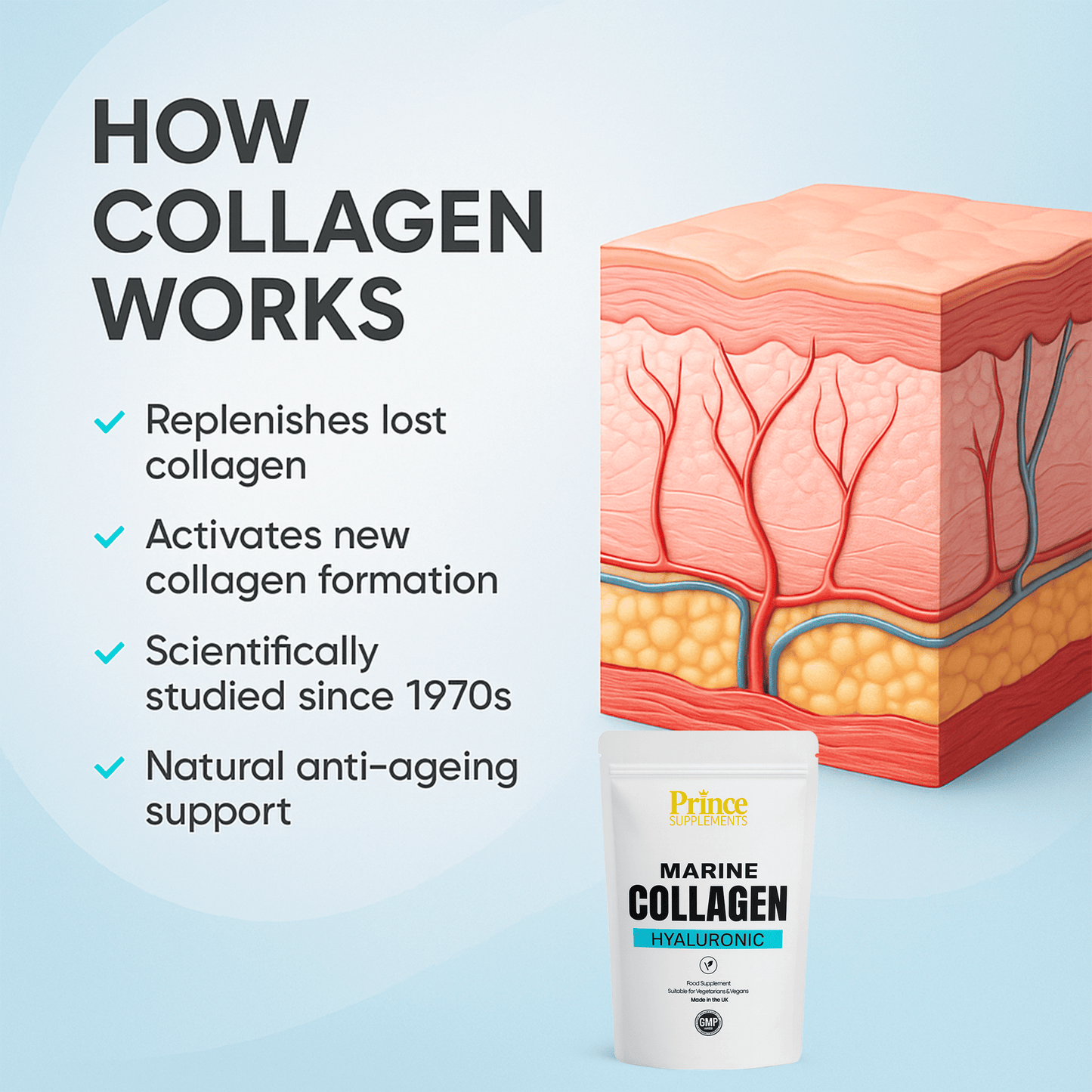 COLLAGEN MARINE 1000MG HYALURONIC ANTI AGEING CAPSULES
