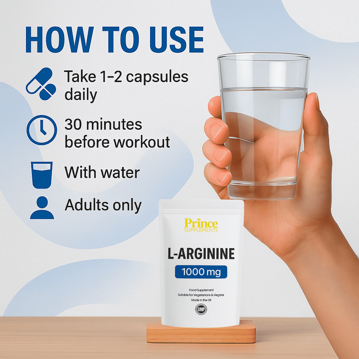 L-ARGININE 1000MG MUSCLE GROWTH NITRIC OXIDE