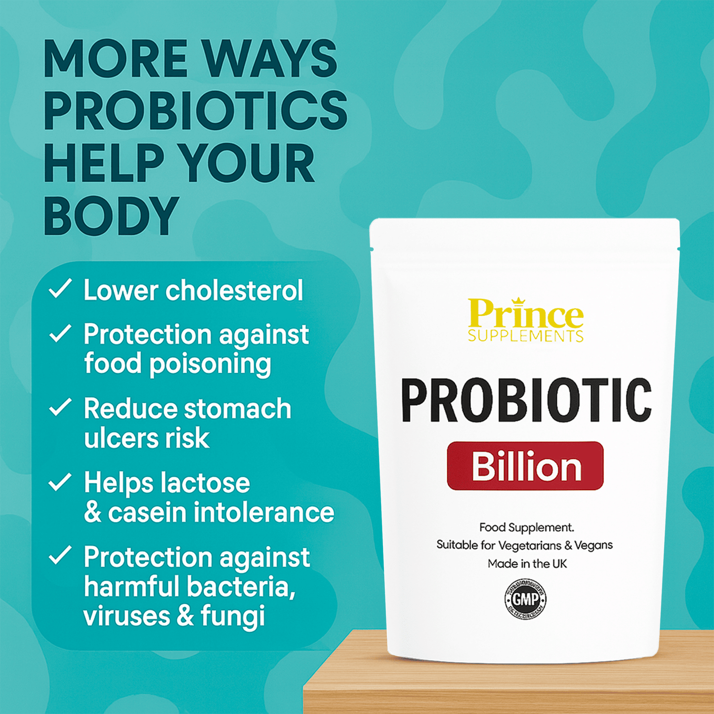 Acidophilus 1 Billion CFU Tablets Lactobacillus Probiotic