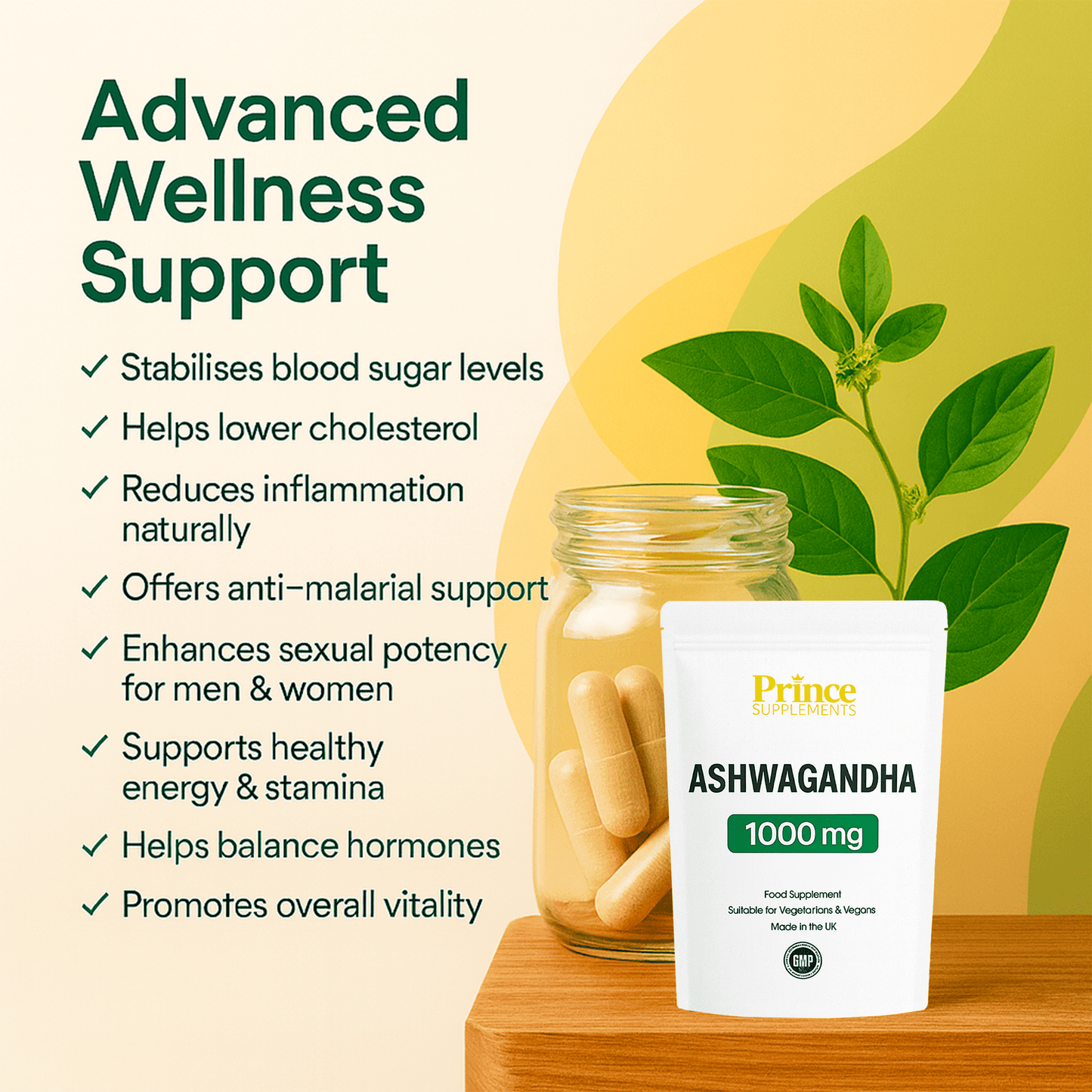 Ashwagandha Root Extract 1000mg