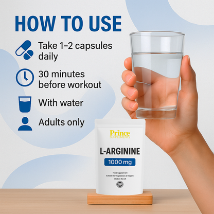 L-ARGININE 1000MG MUSCLE GROWTH NITRIC OXIDE