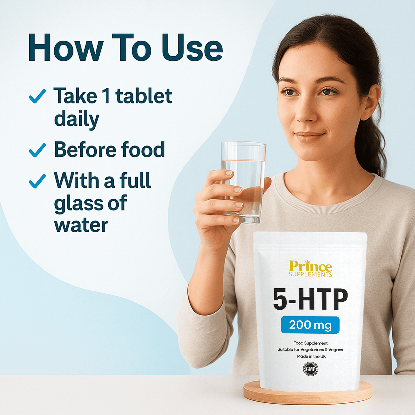 5htp 200mg Tablets Depression Insomnia, Relaxation, Improve Mood