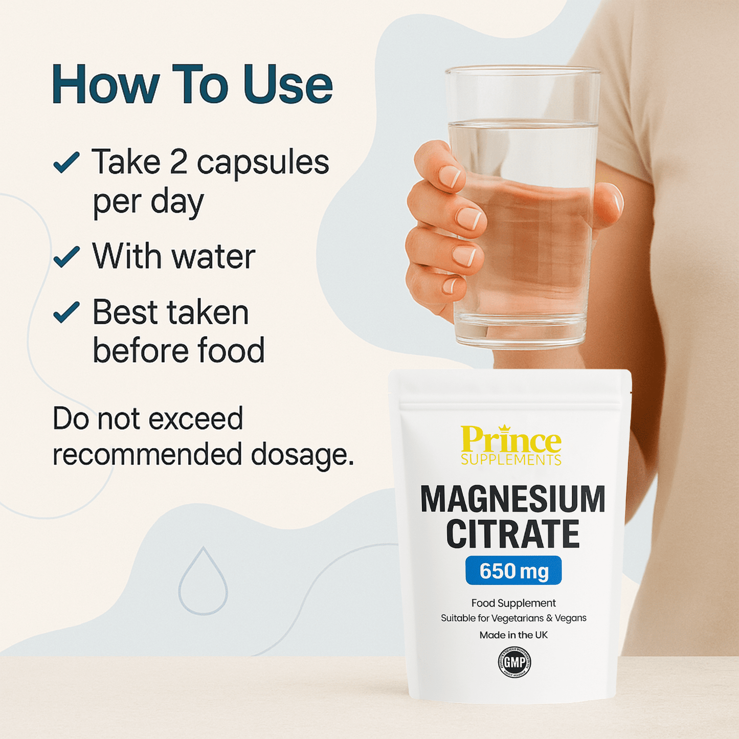 MAGNESIUM CITRATE CAPSULES 650 MG SUPER STRONG FATIGUE, BONE HEALTH, MUSCLE