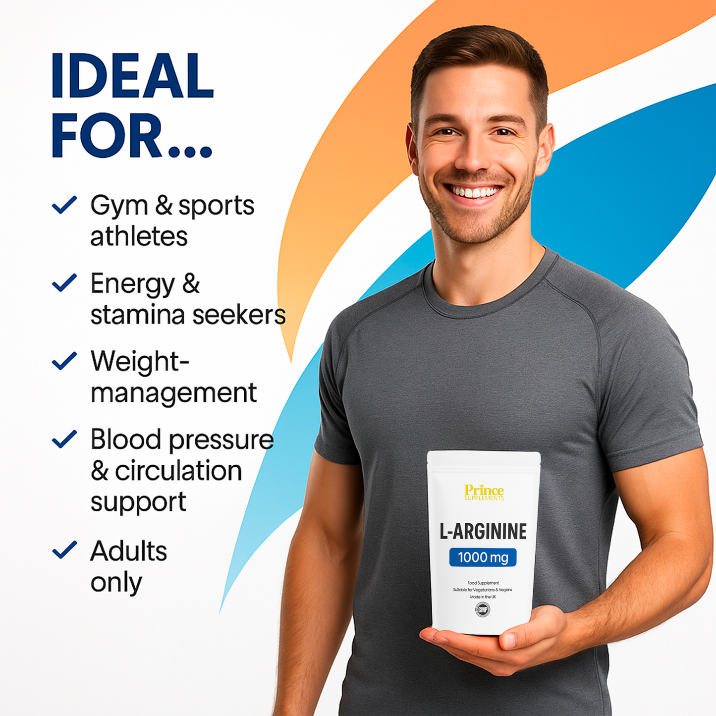 L-ARGININE 1000MG MUSCLE GROWTH NITRIC OXIDE