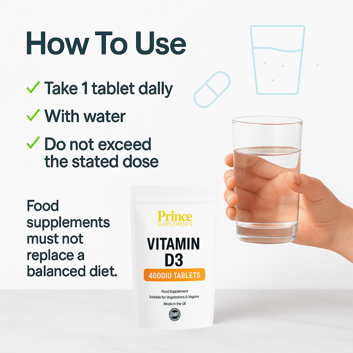Vitamin D3 4000IU Tablets