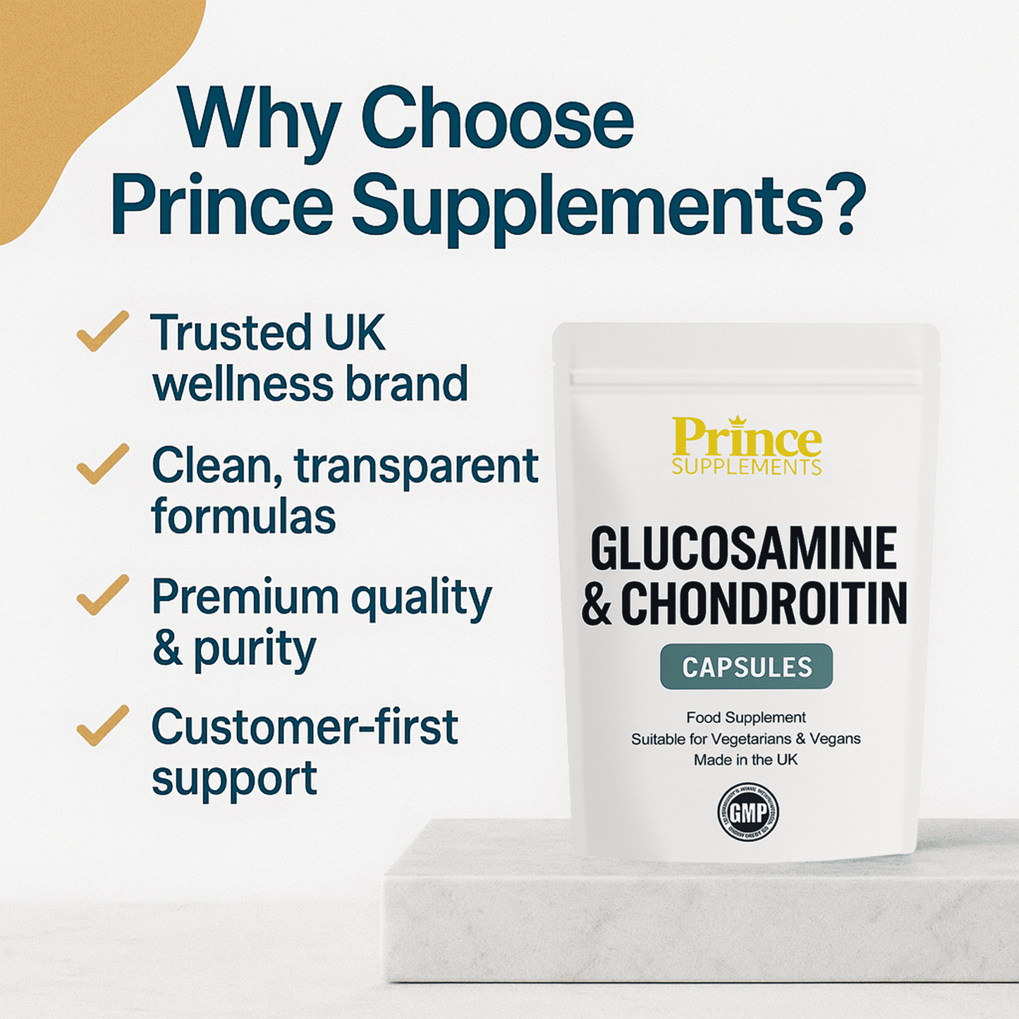 GLUCOSAMINE & CHONDROITIN CAPSULES HIGH STRENGTH BONES +JOINTS