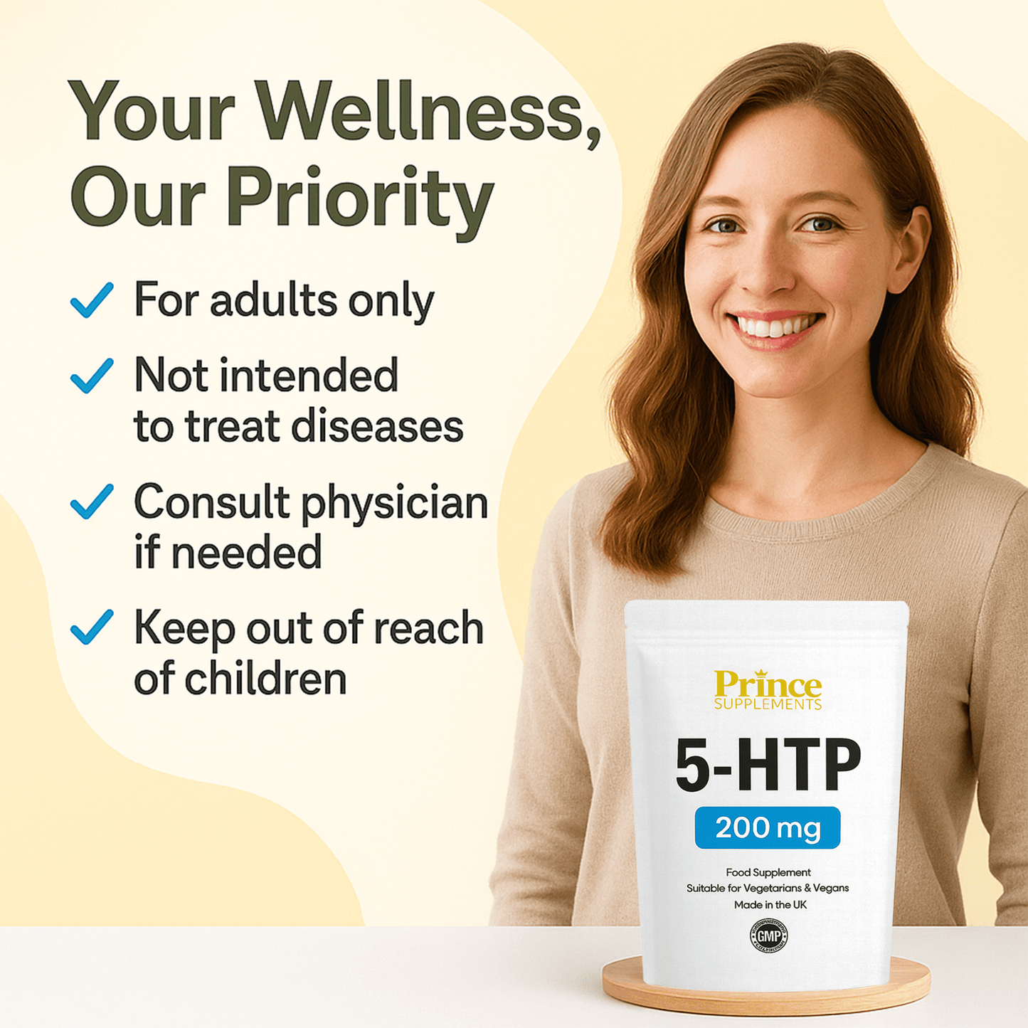 5htp 200mg Tablets Depression Insomnia, Relaxation, Improve Mood