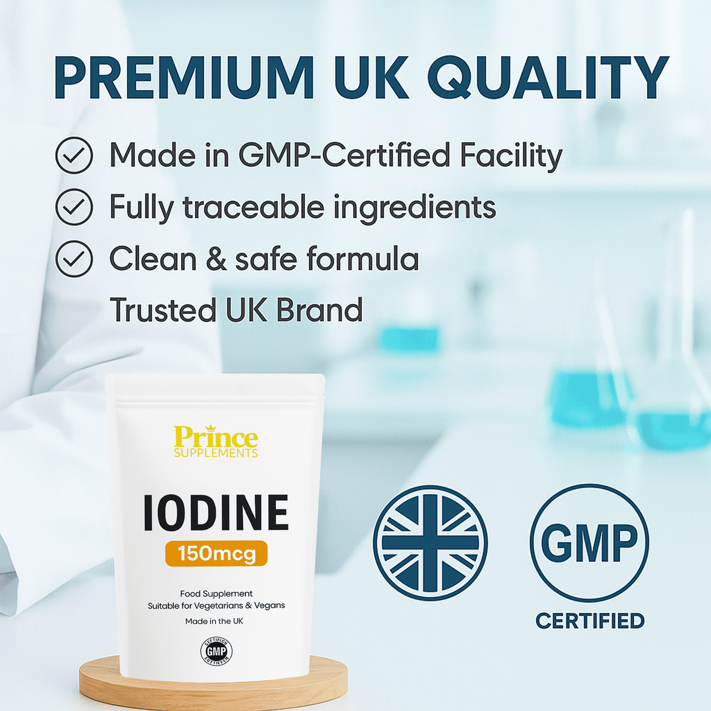 Iodine 150mcg Tablets: Thyroid Health Slimming Pills