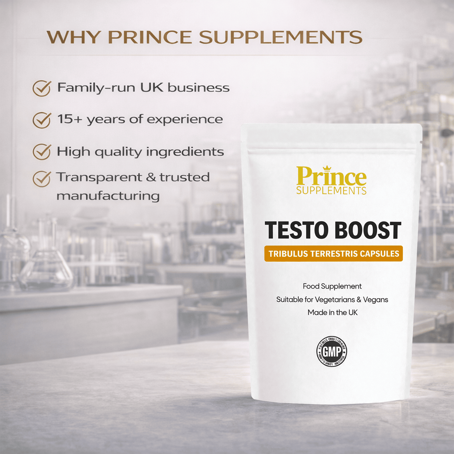 Tribulus Terrestris 10:1 Extract Capsules – High Strength Vegan Herbal Supplement – UK Made