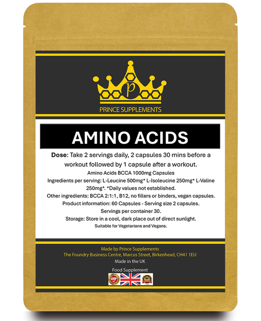 AMINO ACIDS 2:1 CAPSULES BCAA BRANCH CHAIN WORKOUT / VEGAN NOT TABLETS