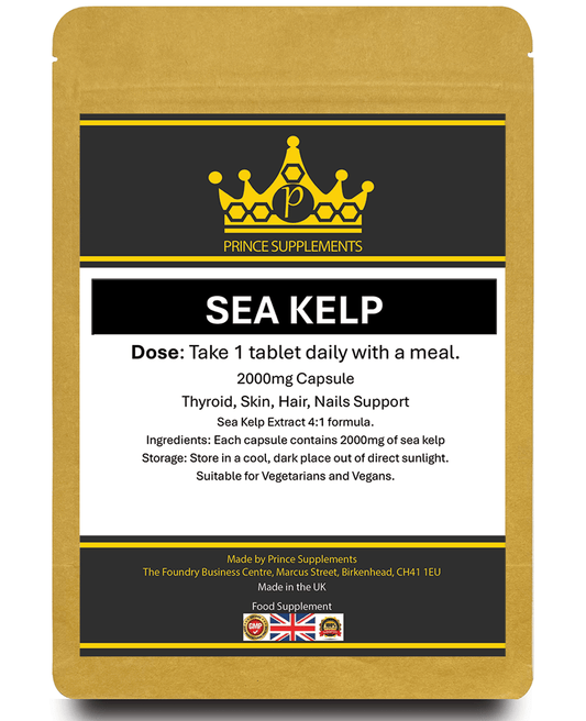 Sea Kelp Extract 2000mg Iodine, Thyroid, Hair, Skin, Immune System