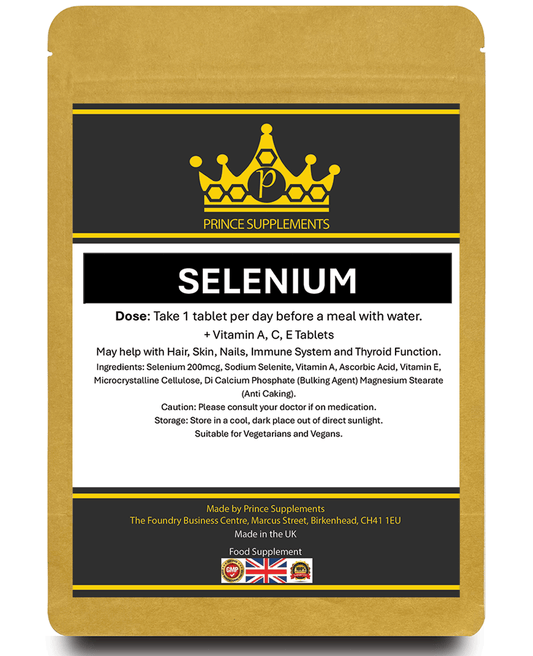 Selenium 200mcg A,C, E Hair Immune System, Thyroid, Skin Antioxidant Tablets