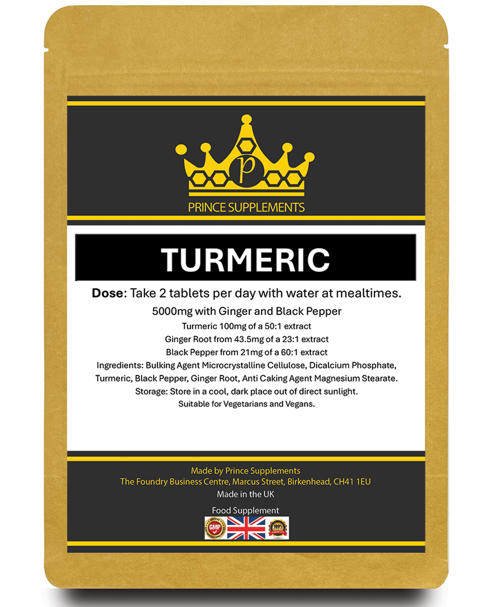 TURMERIC 5000mg 95% Curcumin + Ginger + Black Pepper